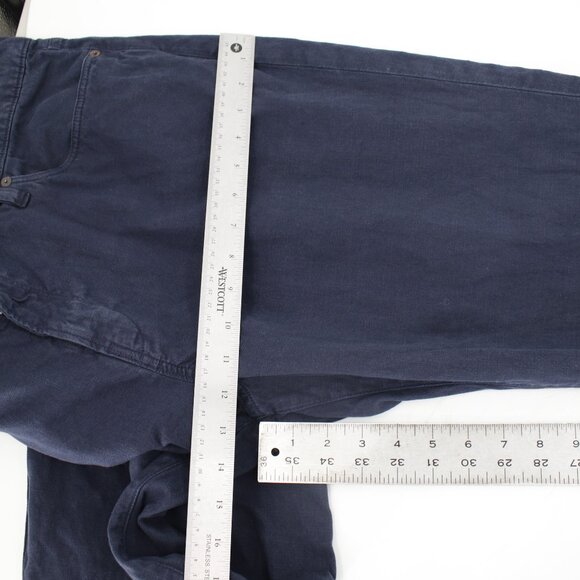 Todd Snyder Pants Mens 38 L27 Slim Fit 5 Pocket Cotton Linen Flat Front Blue - Picture 6 of 13
